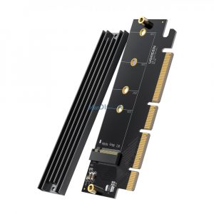 Adaptor card de expansiune Ugreen PCIe 4.0 x16 la M.2 NVMe M-Key negru (CM465)