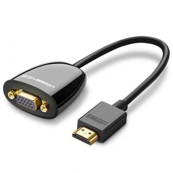 UGREEN Convertor HDMI la VGA fără sunet (negru)