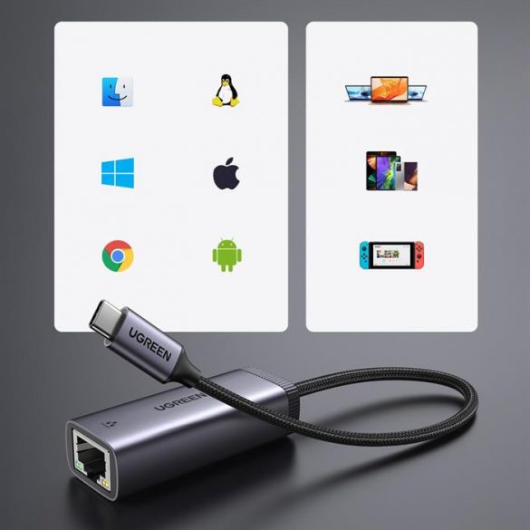 Ugreen CM483 USB-C 10/100/1000M Adaptor Ethernet