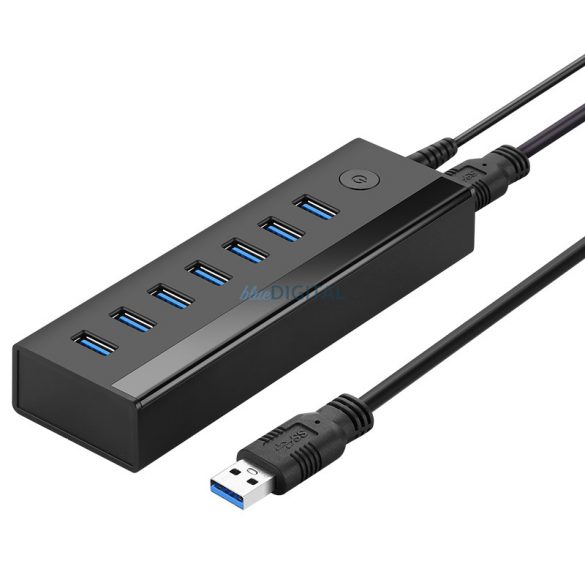 HUB multifuncțional Ugreen 7in1 USB-A - 7xUSB-A 5Gb/s negru (US219)