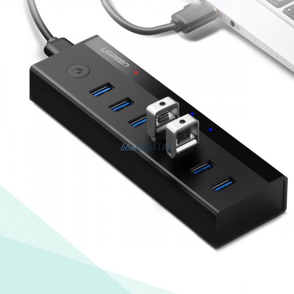 HUB multifuncțional Ugreen 7in1 USB-A - 7xUSB-A 5Gb/s negru (US219)