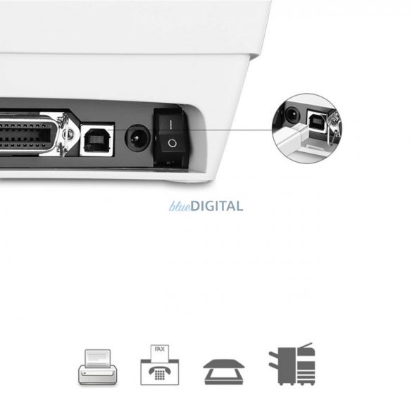 Cablu imprimante Ugreen USB-C - USB-B 480Mb/s 1m alb (US241)