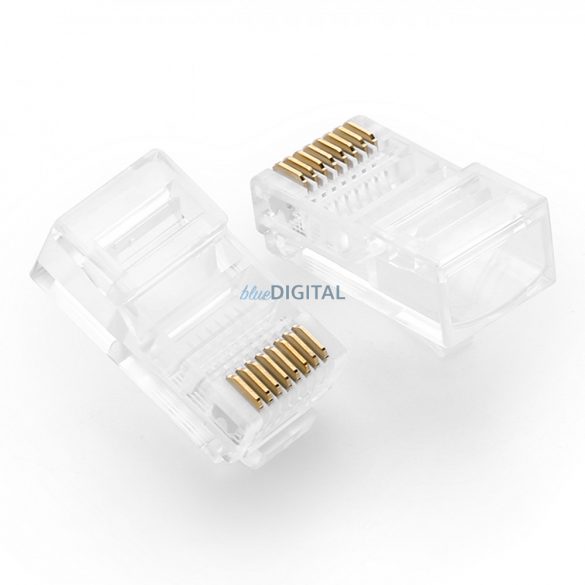 Ugreen 100x mufă RJ45 8P8C (UTP Cat. 5 / Cat. 5e) transparent (NW110)