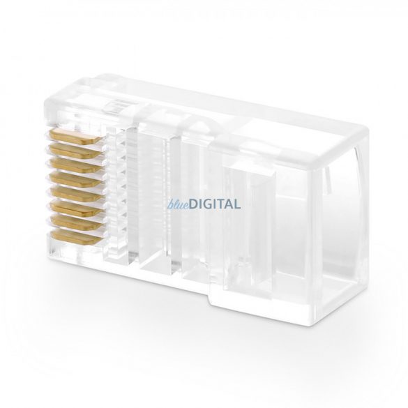 Ugreen 100x mufă RJ45 8P8C (UTP Cat. 5 / Cat. 5e) transparent (NW110)