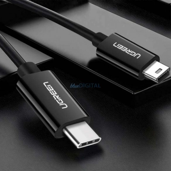 Cablu Ugreen US242 USB-C (mascul) / mini USB (mascul) 1 m - negru