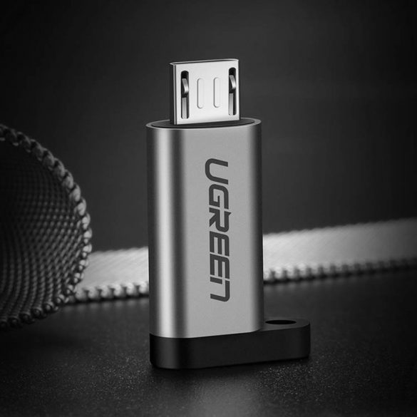 UGREEN USB-C Socket Micro USB Adapter male (gri)