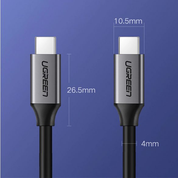 Ugreen US161 50751 Cablu USB-C 3.1 / USB-C 3.1 1,5 m - gri