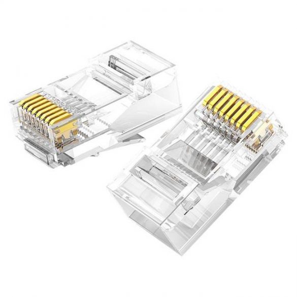 Conector Ugreen 10x RJ45 8P8C Cat 6 transparent (50.961)