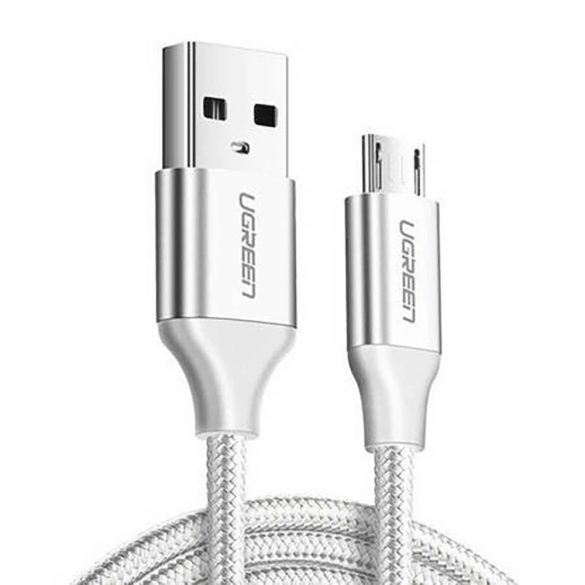 Ugreen US290 60153 Cablu USB-A / micro USB 2.4A 2m - alb