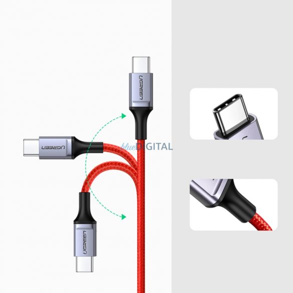 Cablu Ugreen US294 USB-C 2.0 / USB-C 2.0 3A - roșu