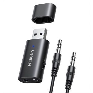 Ugreen CM253 Mini Bluetooth 5.0 Stereo Transmițător și receptor fără fir 3.5 mm Adaptor Aux Jack