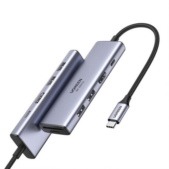 Ugreen CM511 USB-C la 2xUSB3.0 + HDM I+ SD/TF + PD