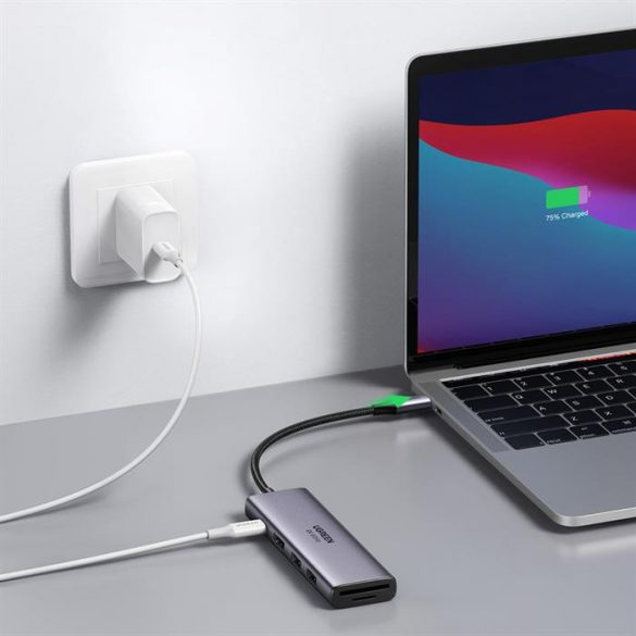 Ugreen CM511 USB-C la 2xUSB3.0 + HDM I+ SD/TF + PD