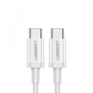 Cablu Ugreen US264 60517 USB-C / USB-C PD QC AFC 0,5 m - alb