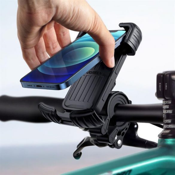 Ugreen ciclism Mount Phone Holder (Aplicabil pentru biciclete și motociclete) negru (LP494 negru)