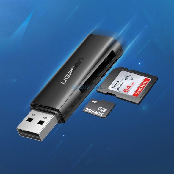 Ugreen CM264 USB 3.0 cititor de carduri SD/TF - negru