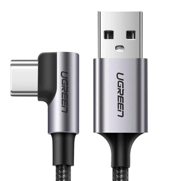 Ugreen US284 70255 Cablu USB-A (drept) / USB-C (unghiular) 3A 3m - gri