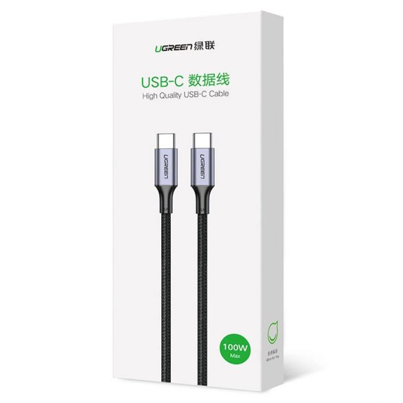 Ugreen US316 70428 USB-C - USB-C PD QC FCP cablu 100W 5A 480Mb/s 1.5m - gri