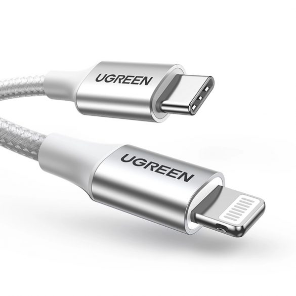 Ugreen US304 70523 Cablu USB-C / Lightning MFi 1m - argintiu