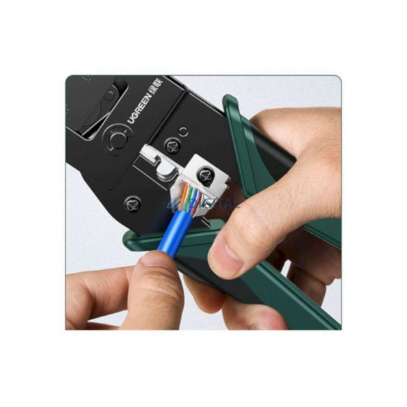 Ugreen ethernet cablu conector crimping mașină verde (NW136 70683)