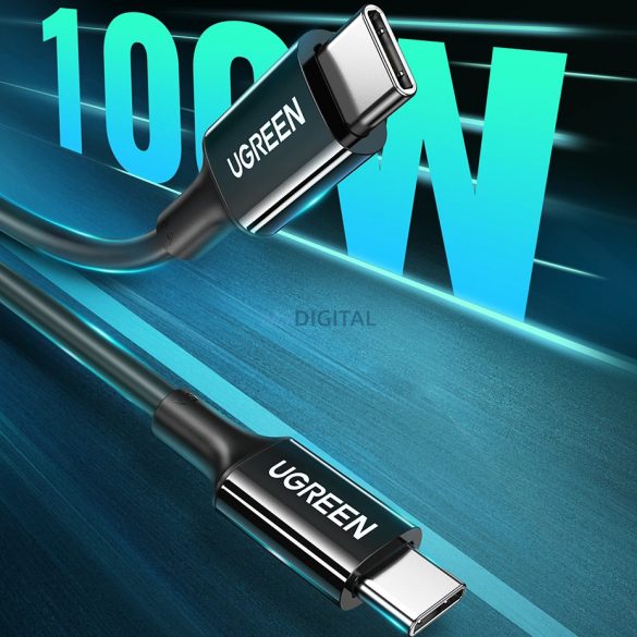 Cablu Ugreen US300 USB-C / USB-C 480Mb/s 5A 2m - negru