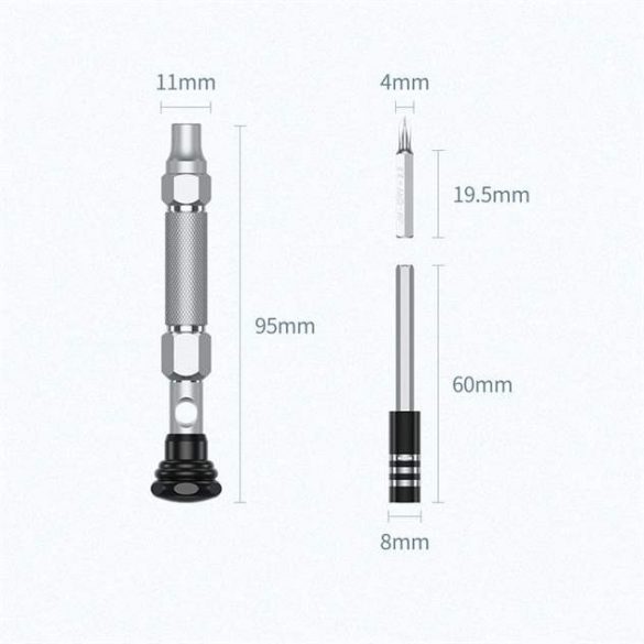 Ugreen 38 în 1 aliaj de aluminiu șurubelniță set pentalobe (80.459 CM372)