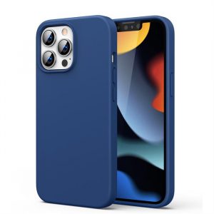 Husa de protectie din silicon Ugreen Husa flexibila moale din cauciuc pentru iPhone 13 Pro Max albastru