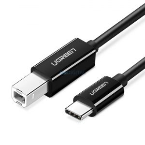 Ugreen US241 Cablu USB-C 2.0 - USB-B 1 m - negru