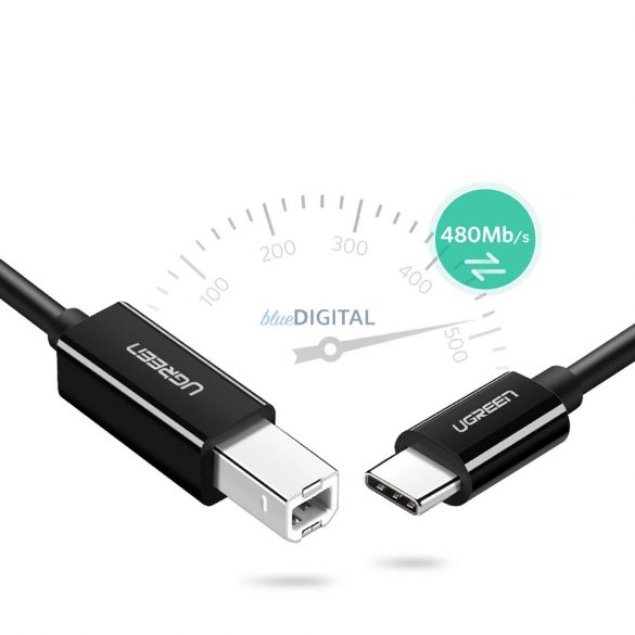 Ugreen US241 Cablu USB-C 2.0 - USB-B 1 m - negru