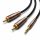 Cablu Ugreen cablu audio 3,5 mm mini jack (mascul) - 2RCA (masculin) 2m cupru (AV170)