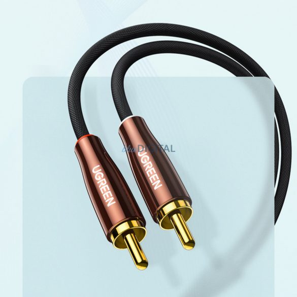 Cablu Ugreen cablu audio 3,5 mm mini jack (mascul) - 2RCA (masculin) 2m cupru (AV170)