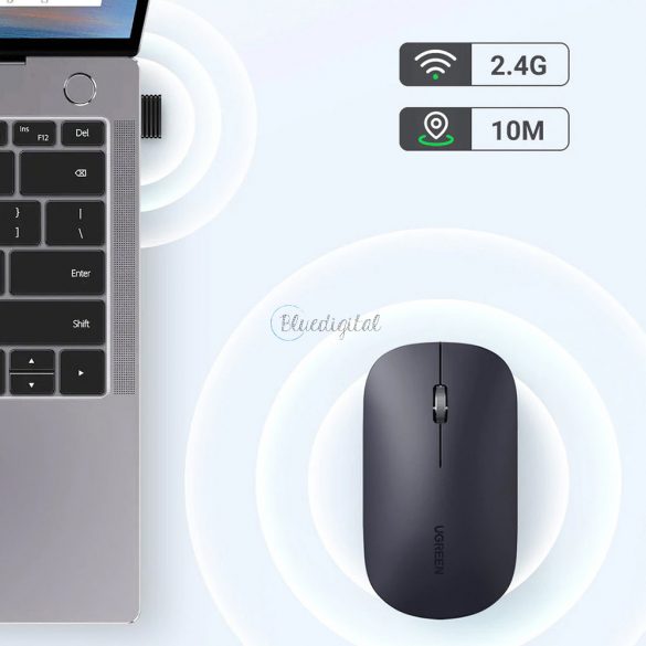 Mouse USB fără fir la îndemână Ugreen negru (mu001)