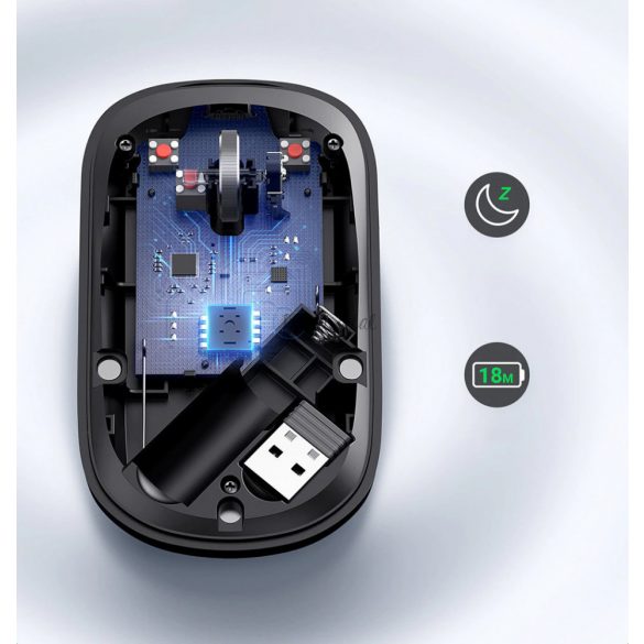 Mouse USB fără fir la îndemână Ugreen negru (mu001)