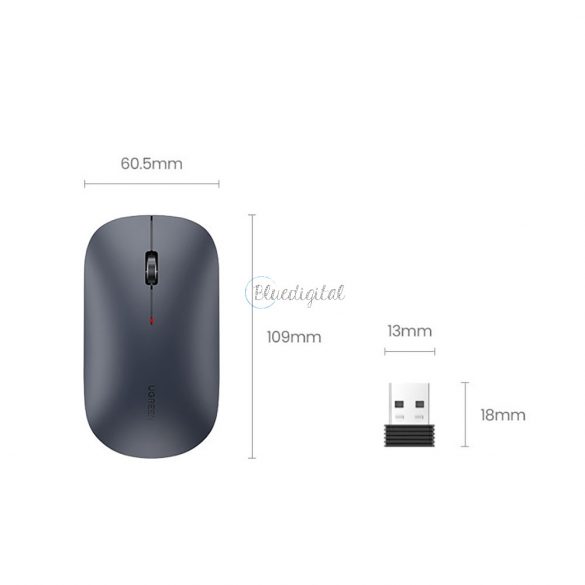 Mouse USB fără fir la îndemână Ugreen gri (mu001)