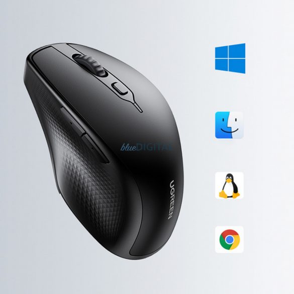 Mouse de computer fără fir ergonomic Ugreen negru (MU101)