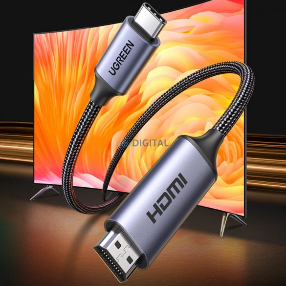 Cablu USB C - HDMI 2.1 8K 60Hz 1.5m Ugreen CM565 - Gri