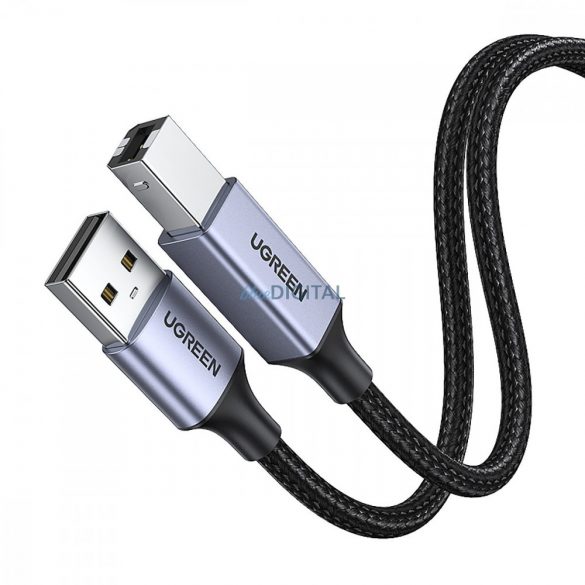 Cablu de imprimantă USB tip B Ugreen (mascul) - USB 2.0 (mascul) 480 Mbps 5m negru (US369 90560)