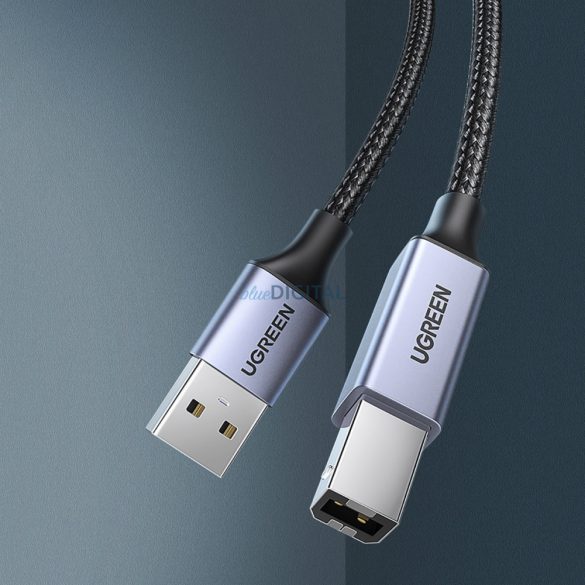 Cablu de imprimantă USB tip B Ugreen (mascul) - USB 2.0 (mascul) 480 Mbps 5m negru (US369 90560)