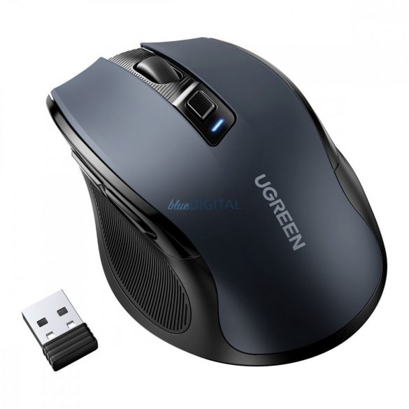 Ugreen mouse optic fără fir USB 2.4GHz / Bluetooth 5.0 4000 DPI negru (MU006)