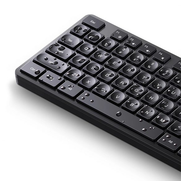 Tastatură Ugreen KU004 90875 cu fir de 1,5 m pentru Windows / MacOS - neagră