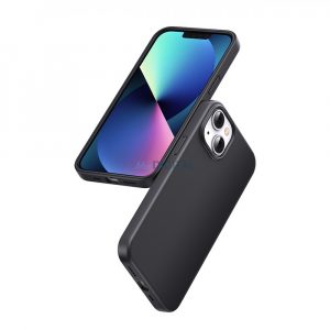 Ugreen LP626 Husă de protecție din silicon mătăsos Husă flexibilă din cauciuc pentru telefon pentru iPhone 14 Plus, neagră (90920)