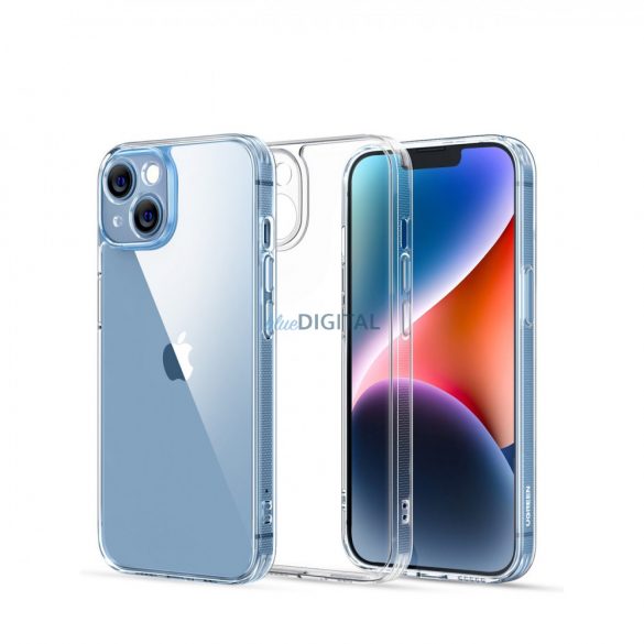 Husă de protecție îmbunătățită Ugreen Classy Clear pentru iPhone 14 Plus, transparentă (LP618) cu cadru de gel Husă de protecție transparentă îmbunătățită