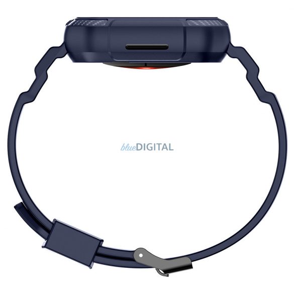 Husă blindată Kingxbar CYF106 2in1 pentru Apple Watch SE, 9, 8, 7, 6, 5, 4, 3, 2, 1 (41, 40, 38 mm) cu curea albastră