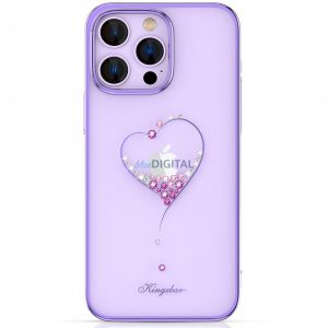 Husă Kingxbar Wish Series pentru iPhone 14 Plus decorată cu cristale violet