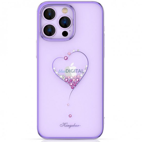 Husă Kingxbar Wish Series pentru iPhone 14 Plus decorată cu cristale violet