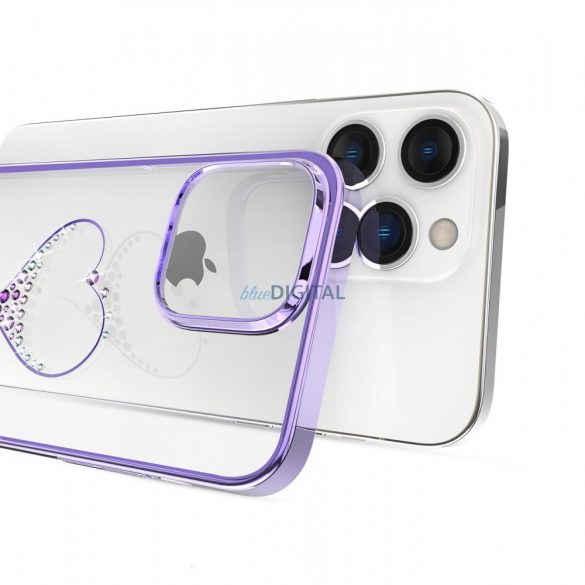 Husă Kingxbar Wish Series pentru iPhone 14 Plus decorată cu cristale violet