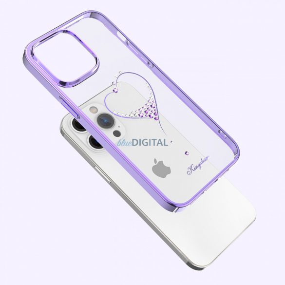 Husă Kingxbar Wish Series pentru iPhone 14 Plus decorată cu cristale violet