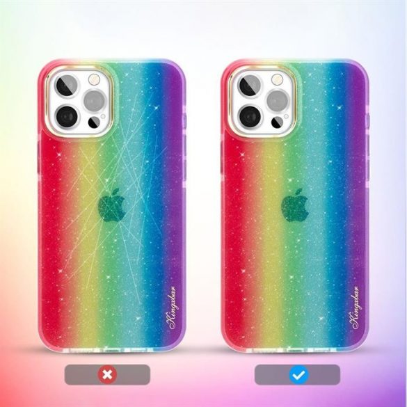 Husa din spate Kingxbar Ombre pentru iPhone 12 Pro Max multicolor