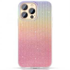 Husă luxoasă și elegantă Kingxbar Travel Series pentru iPhone 13 Pro portocaliu (apus de soare)