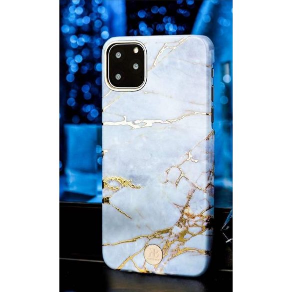 Kingxbar Marble Series Husă Decorat cu marmură imprimată iPhone Pro Max 11 alb  Phone Husă cu Phone Husăs